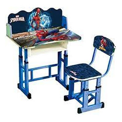 Ramson Adjustable Table & Chair Set with Spiderman Graphic Print for Kids